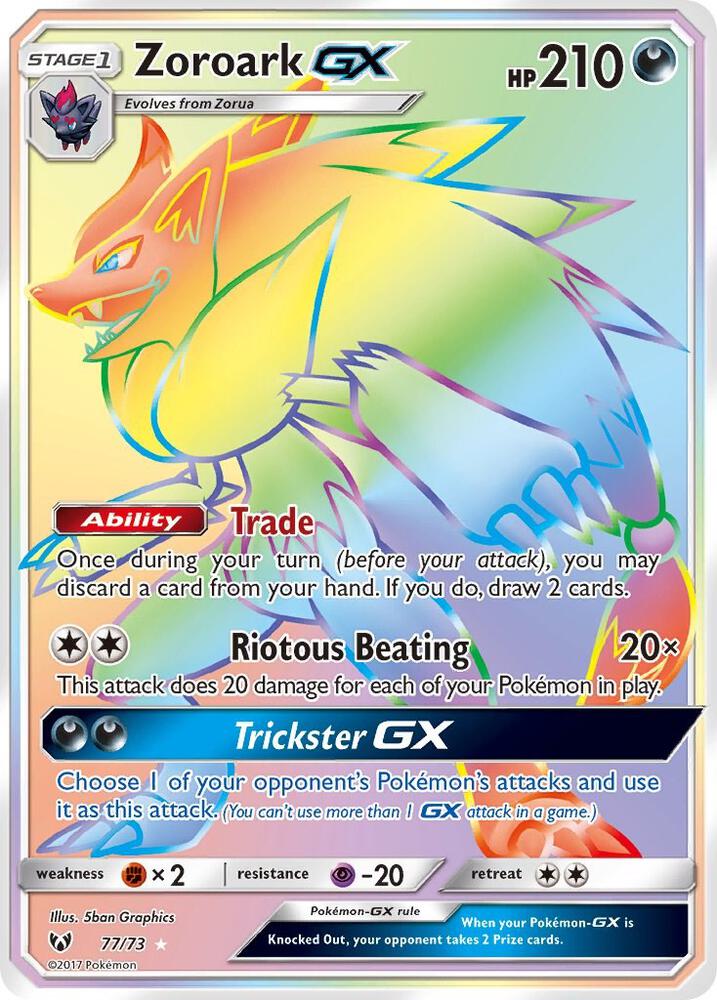 Zoroark GX (Secret) - Shining Legends