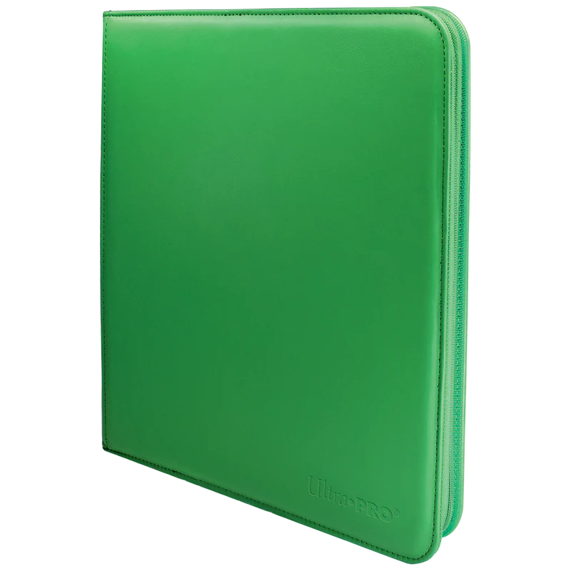 Ultra Pro Vivid 12-Pocket Zippered PRO-Binder Green