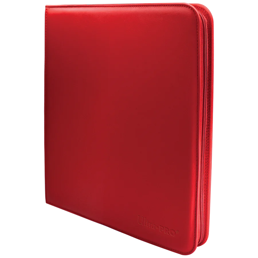 Ultra Pro Vivid 12-Pocket Zippered PRO-Binder Red