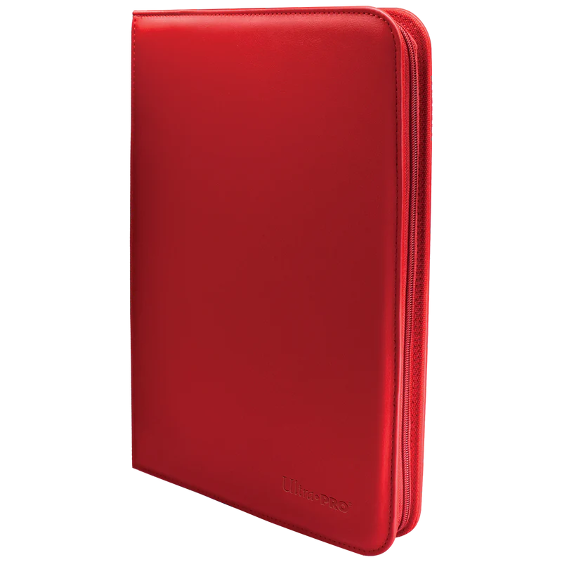 Ultra Pro Vivid 9-Pocket Zippered PRO-Binder Red