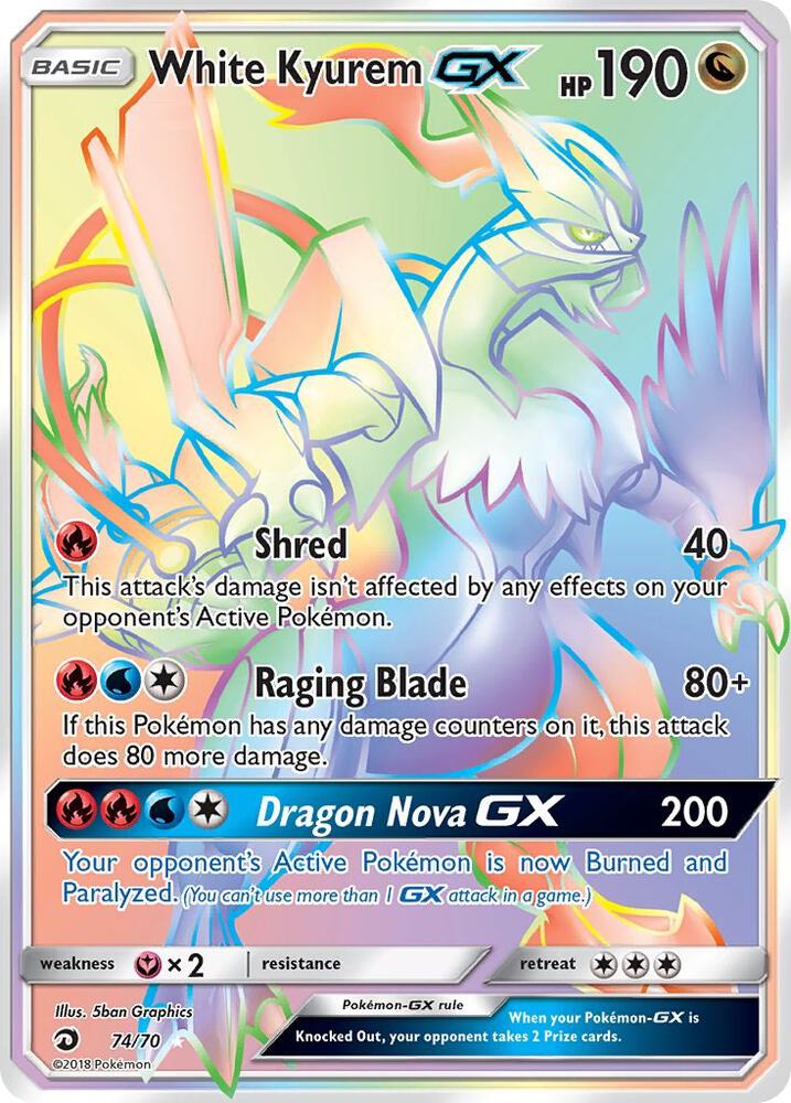 White Kyurem GX (Secret) - Dragon Majesty