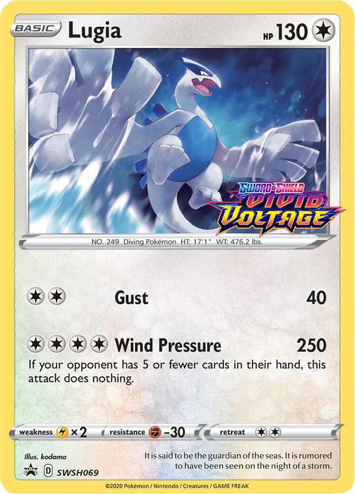 Lugia - SWSH069 (Prerelease) - SWSH: Sword & Shield Promo Cards
