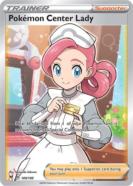 Pokemon Center Lady (Full Art) - SWSH04: Vivid Voltage