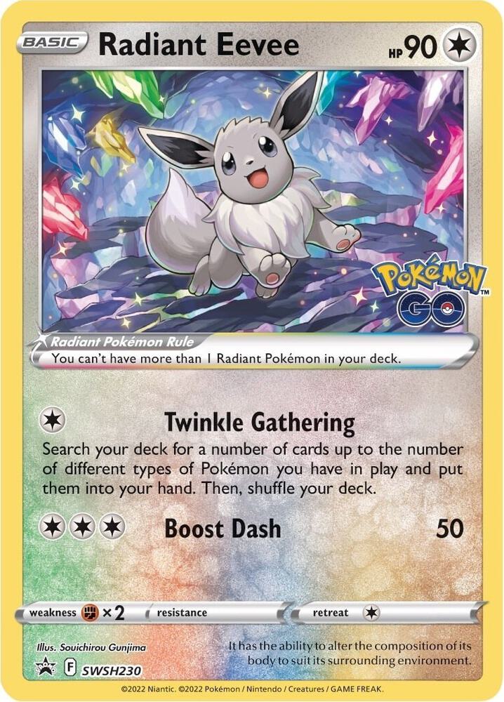 Radiant Eevee - SWSH230 - SWSH: Sword & Shield Promo Cards