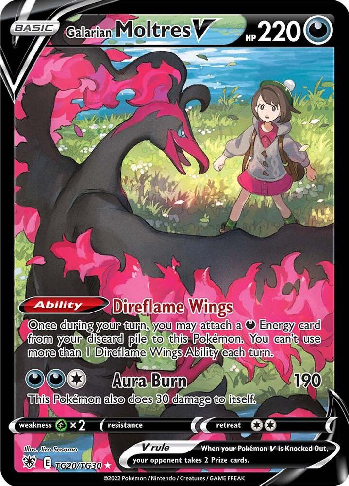 Galarian Moltres V - SWSH10: Astral Radiance Trainer Gallery