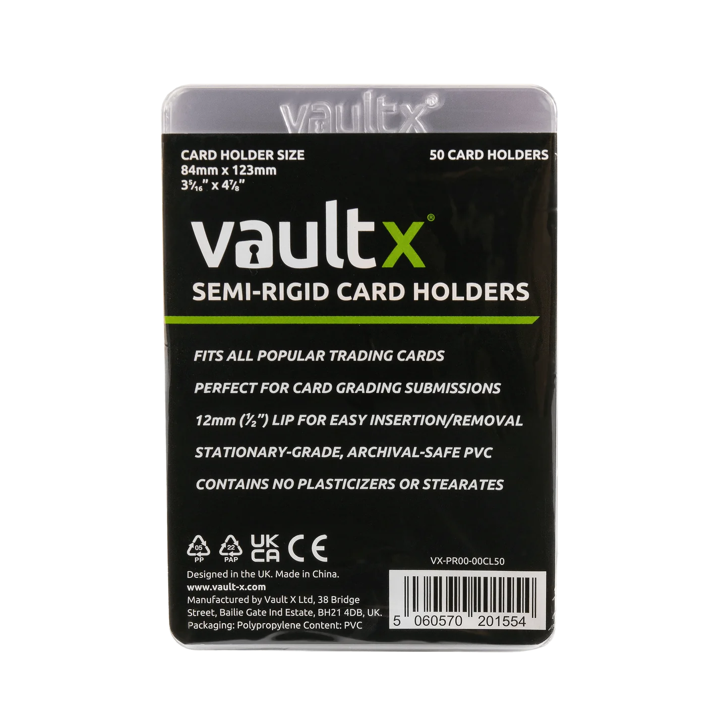 Vaultx Semi-Rigid Card Holders