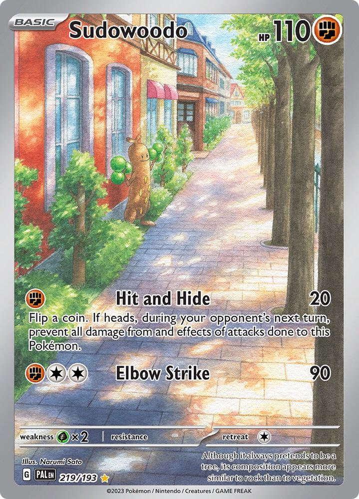 Sudowoodo - 219/193 - SV02: Paldea Evolved