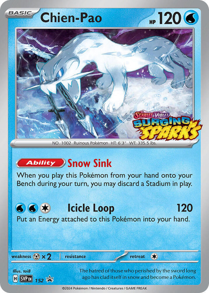 Chien-Pao - 152 - SV: Scarlet & Violet Promo Cards