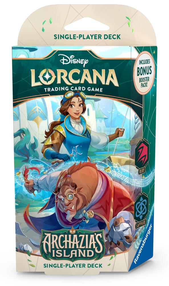 Disney Lorcana: Archazia's Island Starter Deck (Ruby & Sapphire) - Archazia's Island