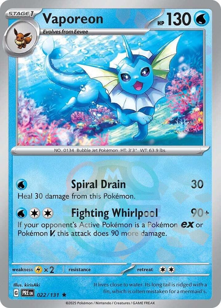 Vaporeon (Master Ball Pattern) - SV: Prismatic Evolutions