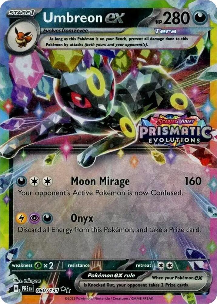 Umbreon ex - 060/131 (Prismatic Evolutions Stamp) - Miscellaneous Cards & Products