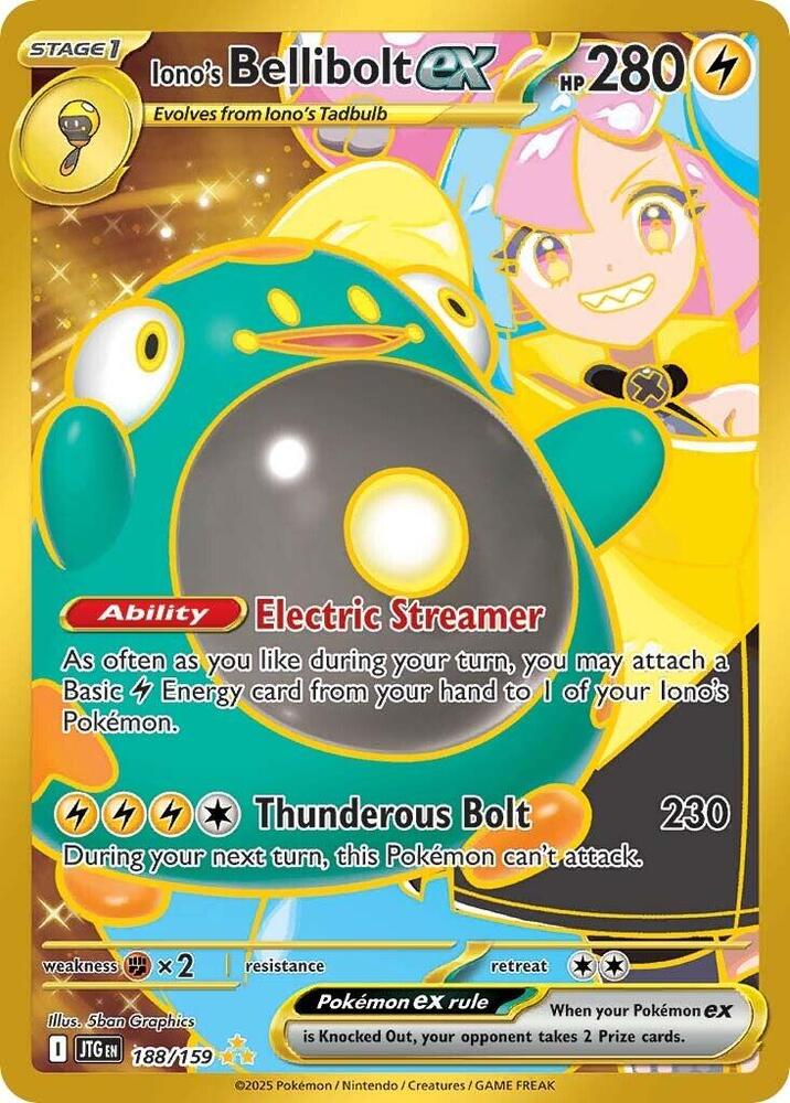 Iono's Bellibolt ex - 188/159 - SV09: Journey Together