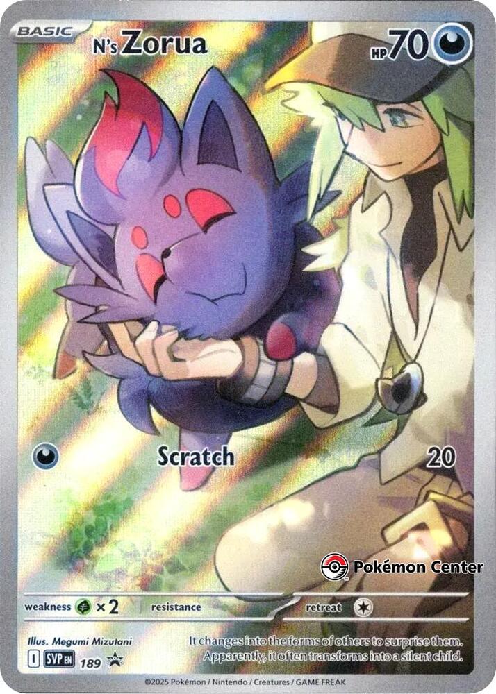 N's Zorua - 189 (Pokemon Center Exclusive) - SV: Scarlet & Violet Promo Cards