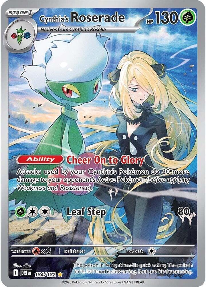 Cynthia's Roserade - 184/182 - SV10: Destined Rivals
