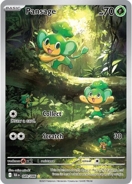 Pansage - 089/086 - SV: Black Bolt
