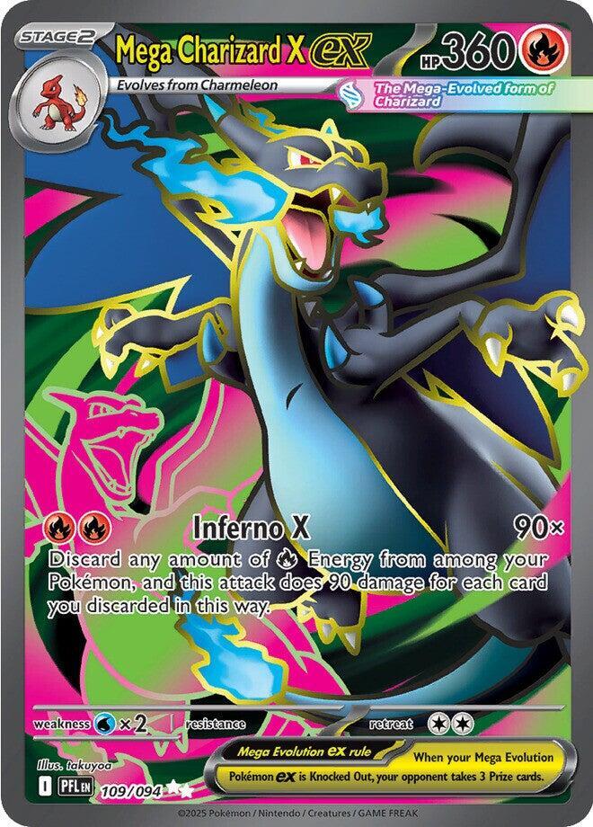 Mega Charizard X ex - 109/094 - ME02: Phantasmal Flames