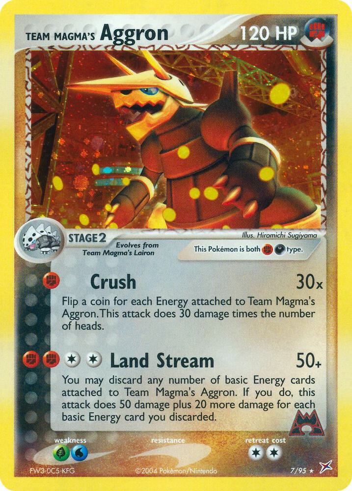 Team Magma's Aggron - EX Team Magma vs Team Aqua