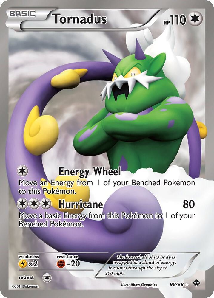 Tornadus (98 Full Art) - Emerging Powers