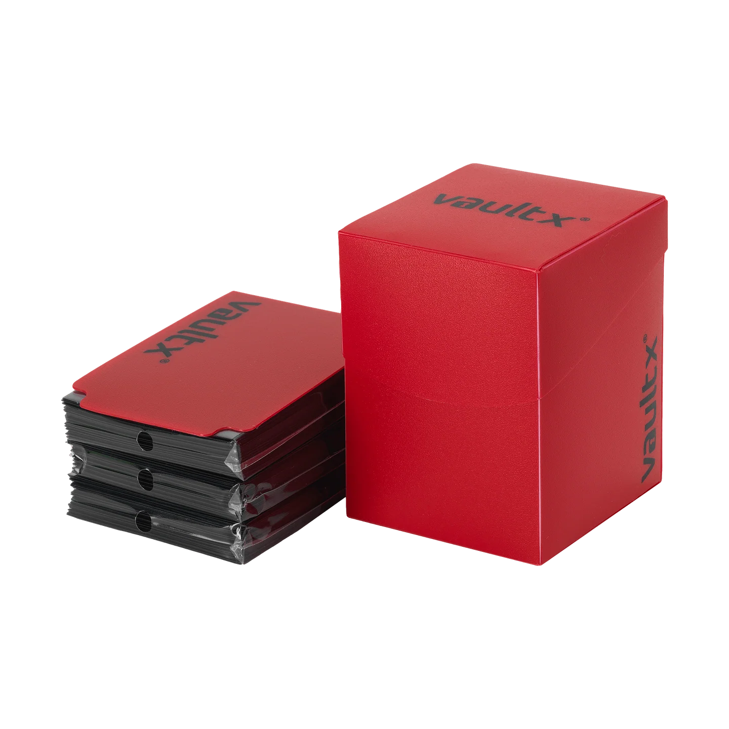 Vault X Large Deck Box 100+ with 150 Sleeves Red