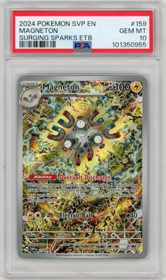 2024 Magneton 159 Surging Sparks ETB PROMO PSA 10 101350955