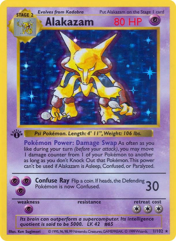 Alakazam - Base Set (Shadowless)