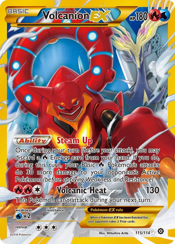 Volcanion EX (Secret) - XY - Steam Siege