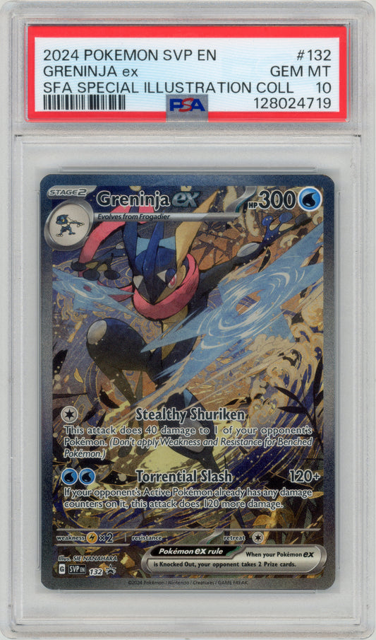 2024 Greninja ex 132 Shrouded Fable Promo PSA 10 128024719
