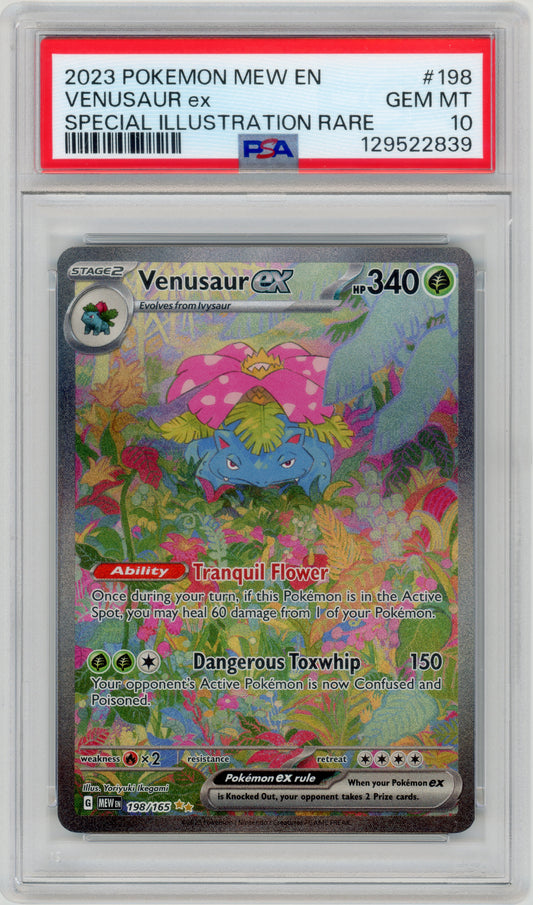 2023 Venusaur ex 198 SV151 PSA 10 129522839