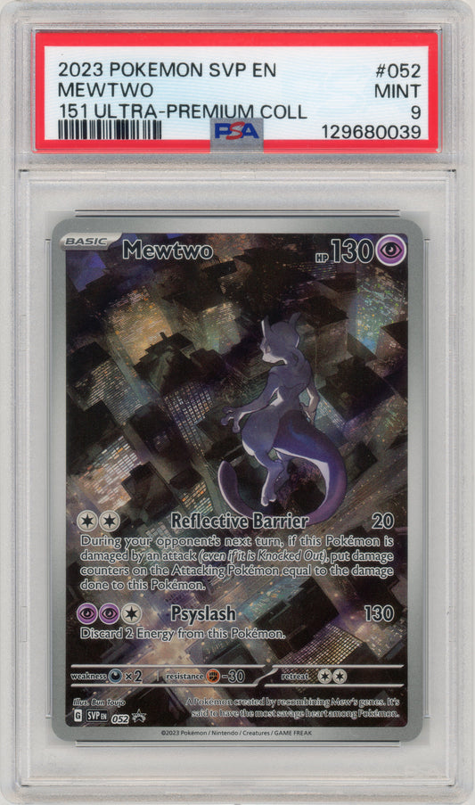 2023 Mewtwo 52 SV151 Promo PSA 9 129680039
