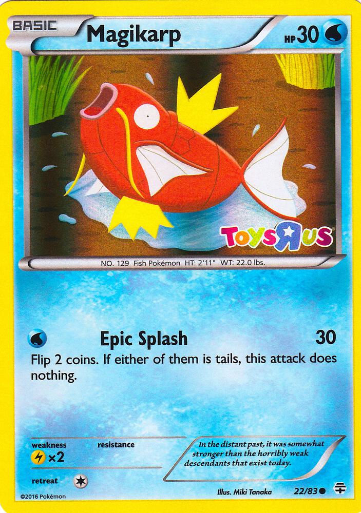 Magikarp - 22/83 (Toys R Us Promo) - Miscellaneous Cards & Products