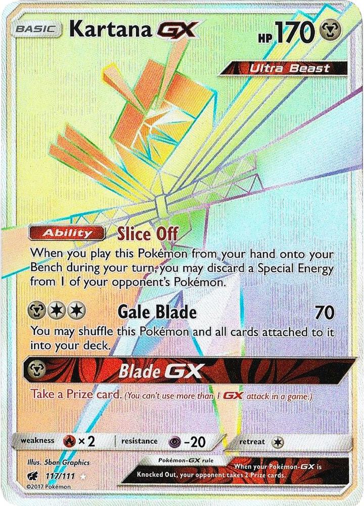 Kartana GX (Secret) - SM - Crimson Invasion