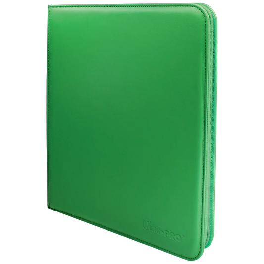 Ultra Pro Vivid 12-Pocket Zippered PRO-Binder Green
