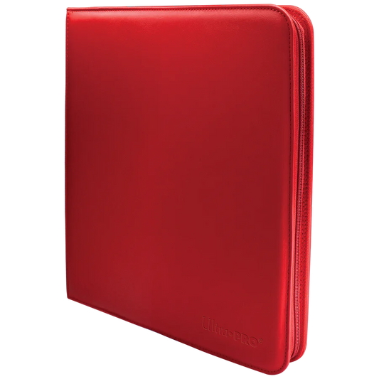 Ultra Pro Vivid 12-Pocket Zippered PRO-Binder Red