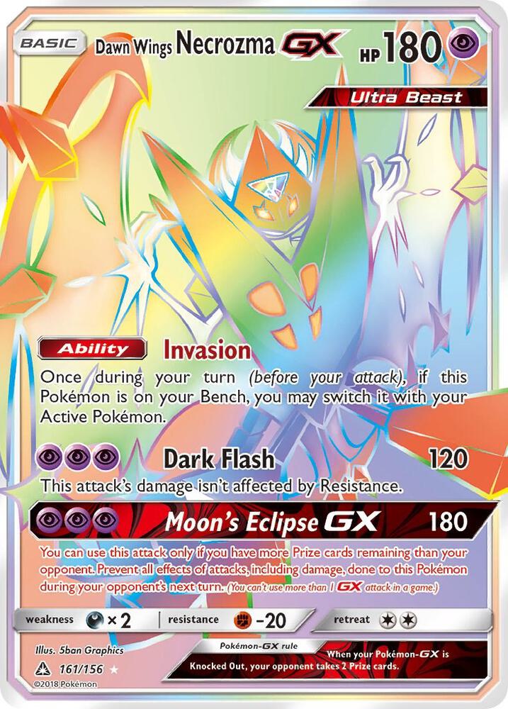 Dawn Wings Necrozma GX (Secret Rare) - SM - Ultra Prism