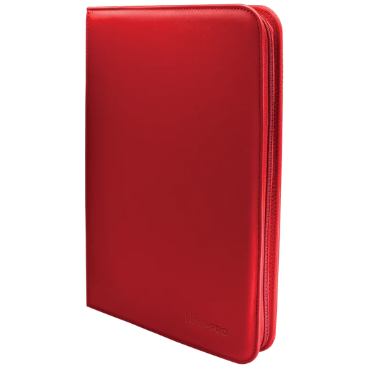 Ultra Pro Vivid 9-Pocket Zippered PRO-Binder Red