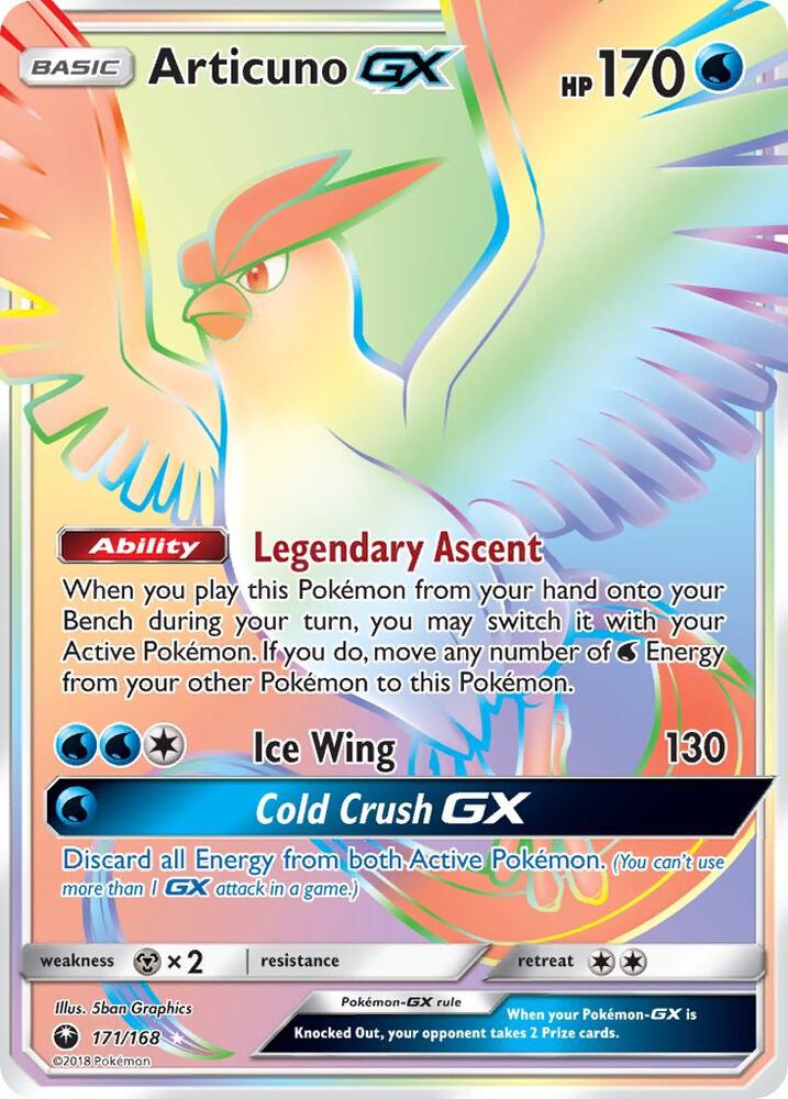 Articuno GX (Secret) - SM - Celestial Storm