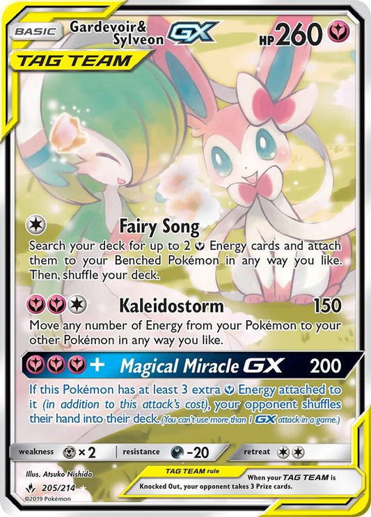 Gardevoir & Sylveon GX (205) (Alternate Full Art) - SM - Unbroken Bonds