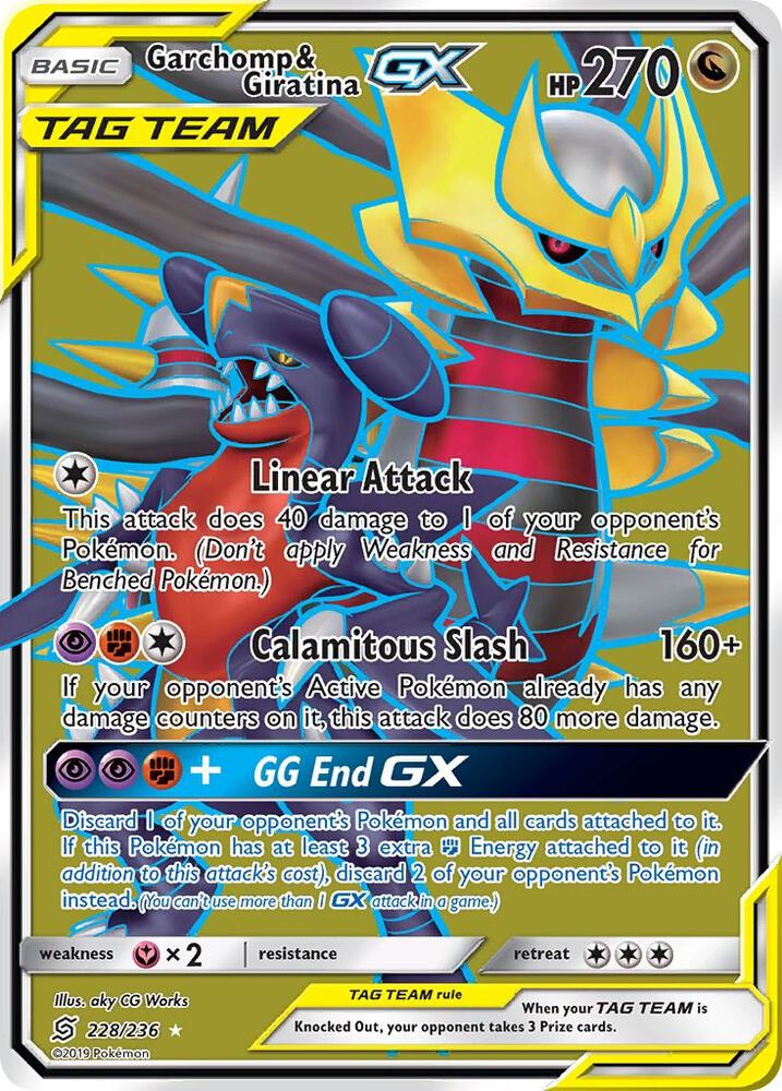 Garchomp & Giratina GX (Full Art) - SM - Unified Minds