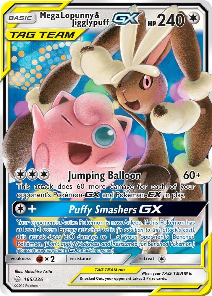 Mega Lopunny & Jigglypuff GX - SM - Cosmic Eclipse