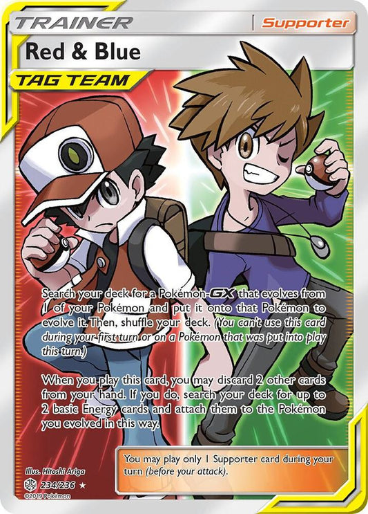 Red & Blue (Full Art) - SM - Cosmic Eclipse