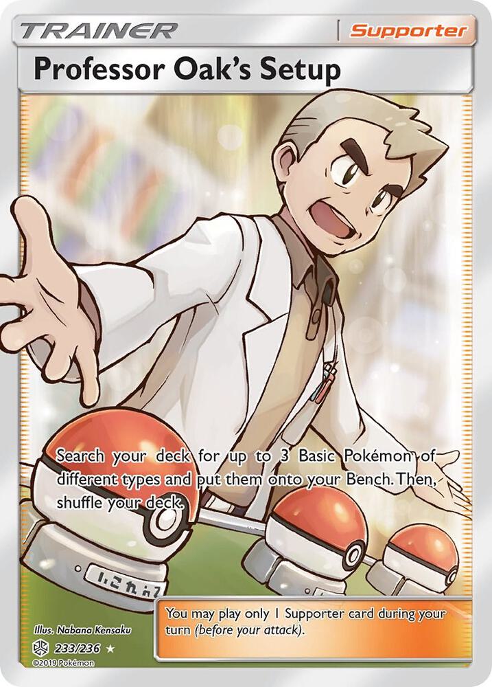 Professor Oak's Setup (Full Art) - SM - Cosmic Eclipse