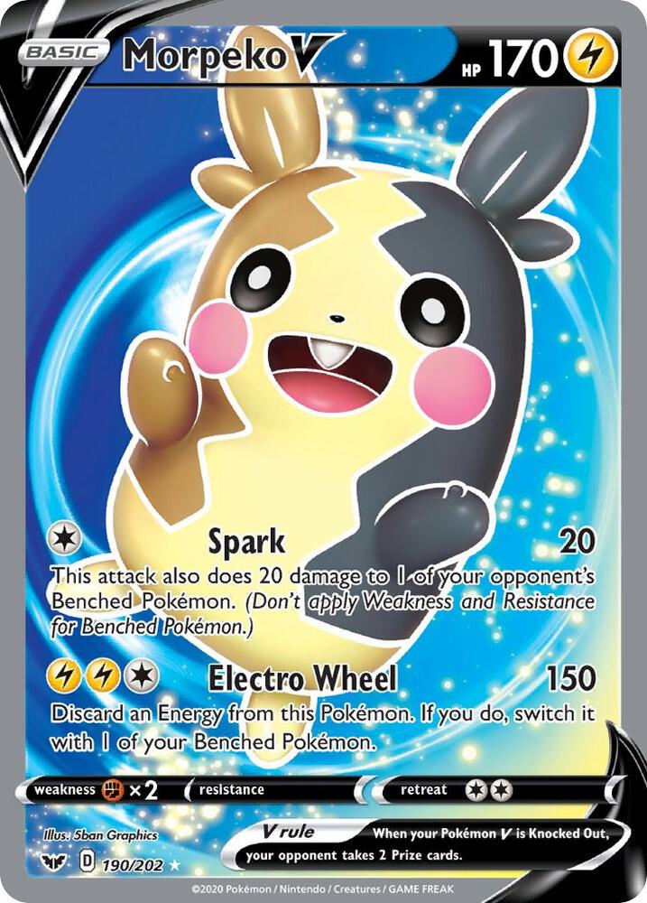 Morpeko V (Full Art) - SWSH01: Sword & Shield Base Set