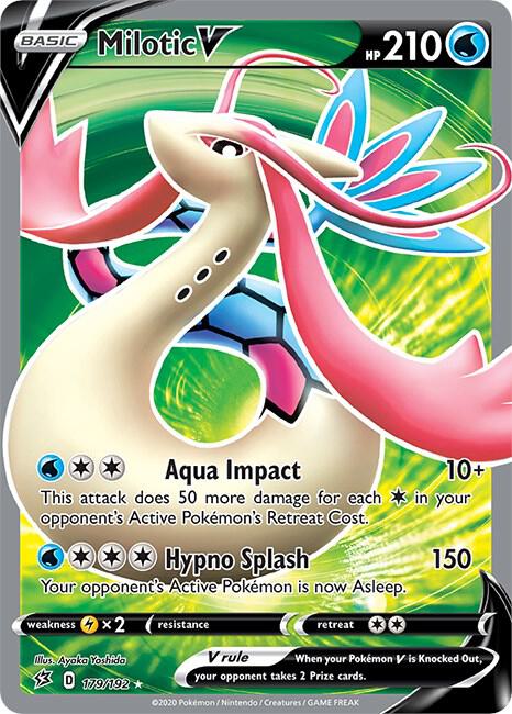 Milotic V (Full Art) - SWSH02: Rebel Clash