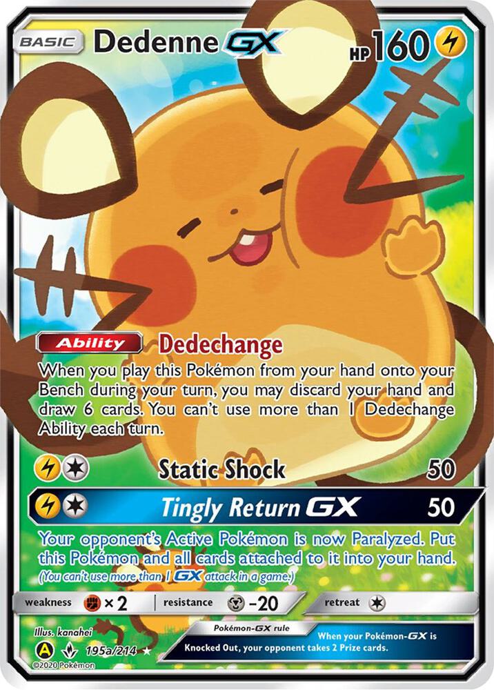 Dedenne GX - 195a/214 - Alternate Art Promos