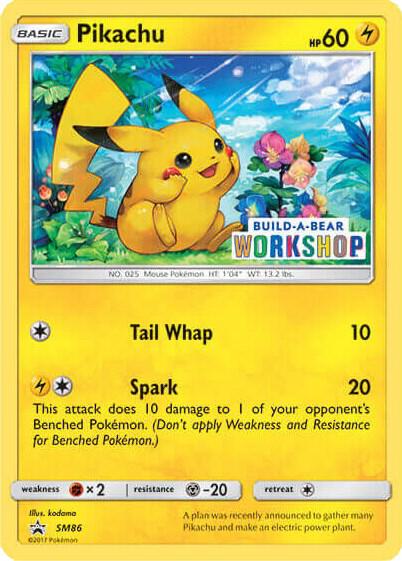 Pikachu - SM86 (Build-A-Bear Workshop Exclusive) - Miscellaneous Cards & Products