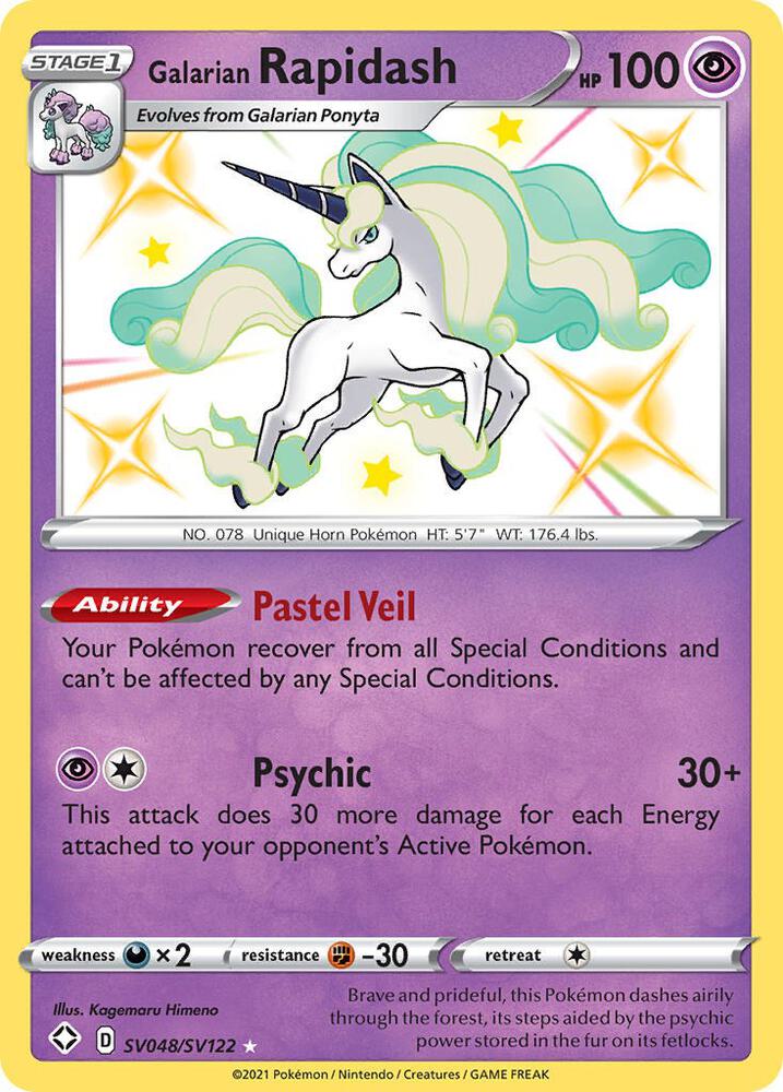 Galarian Rapidash - Shining Fates: Shiny Vault
