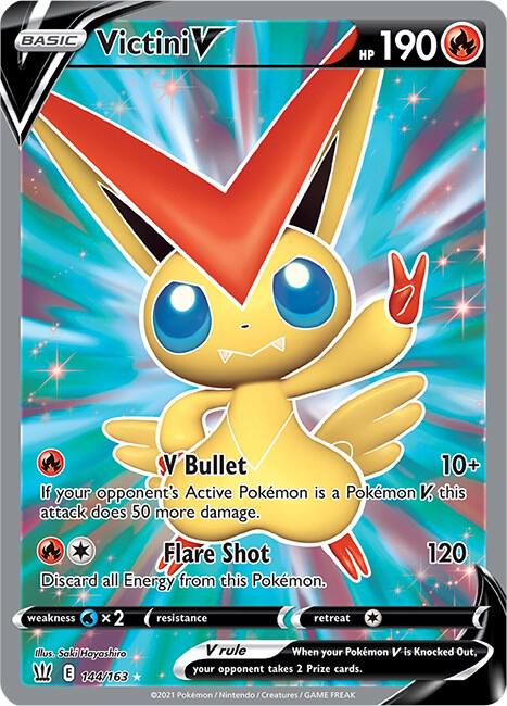 Victini V (Full Art) - SWSH05: Battle Styles