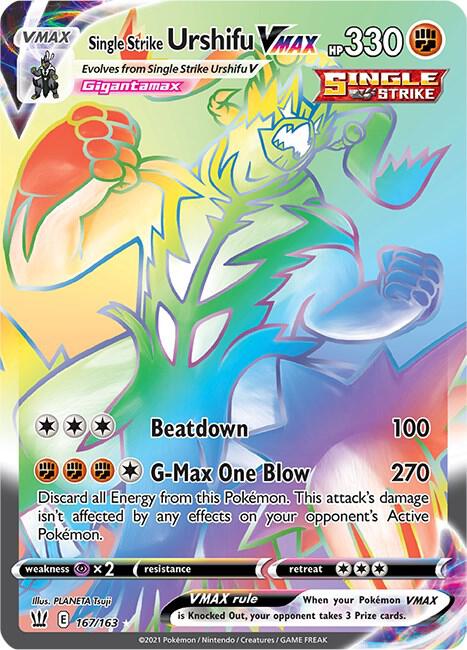 Single Strike Urshifu VMAX (Secret) - SWSH05: Battle Styles