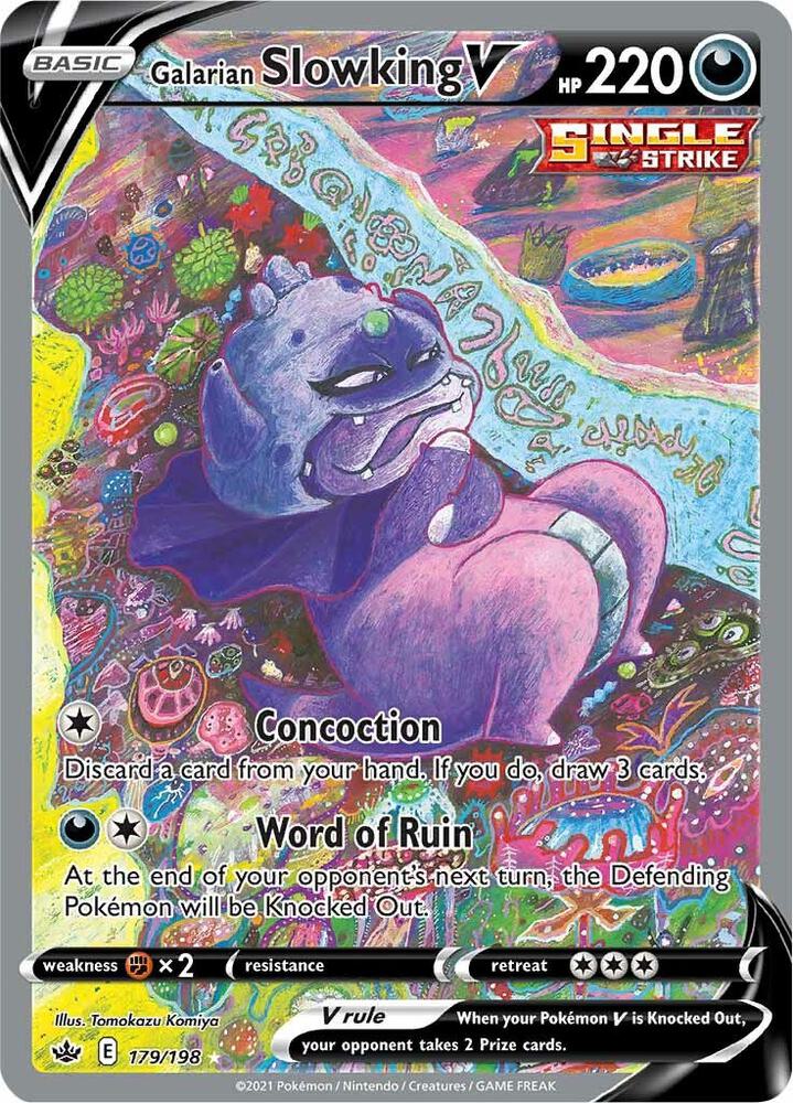 Galarian Slowking V (Alternate Full Art) - SWSH06: Chilling Reign