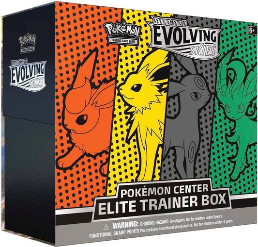 Evolving Skies Pokemon Center Elite Trainer Box [Jolteon/Flareon/Umbreon/Leafeon] (Exclusive) - SWSH07: Evolving Skies